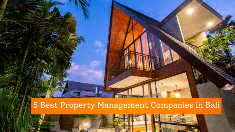 5 best property management companies in bali